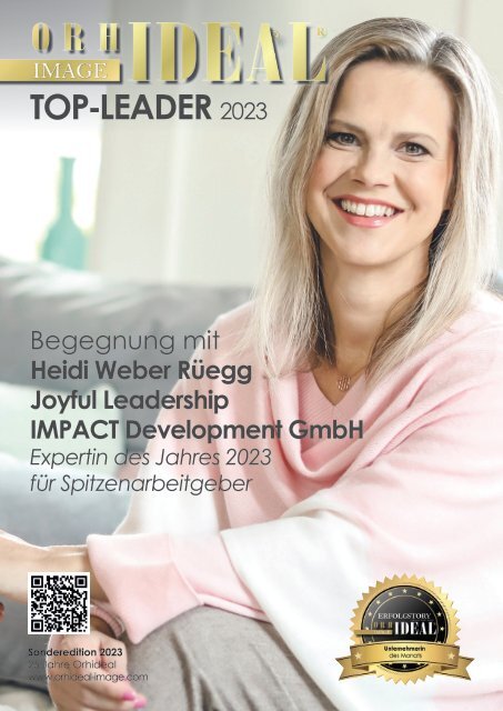 Heidi Weber Rüegg Januar Orhideal IMAGE 2023 Joyful Leadership