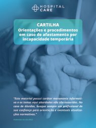 Cartilha - Hospital Care