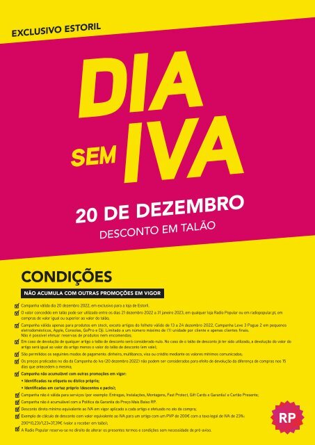 Condicoes IVA estoril