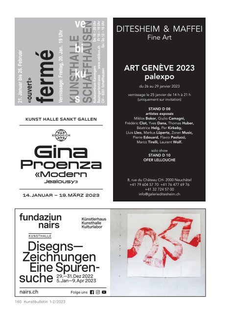 Kunstbulletin Januar/Februar 2023