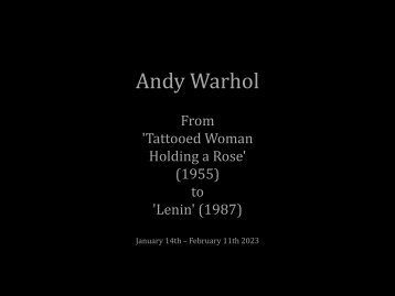 Andy Warhol from Tattooed Woman to Lenin