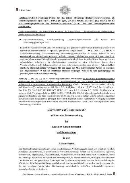 Anhang B.1 Einzelfallgesetz (Gesetzliche Gestattung)....Rechtliche Grundlage/Rechtsnorm/Rechtssatz.....§52 HSOG