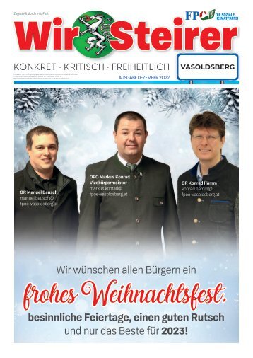 Wir Steirer - Vasoldsberg - Dezember 2022