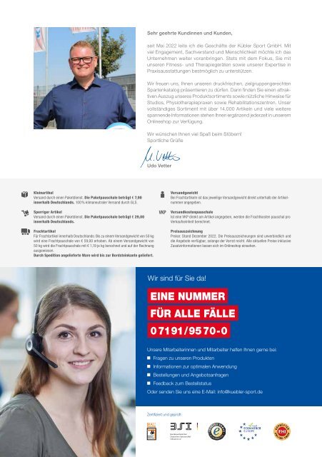 Kübler Sport® Therapie & Fitness 2023