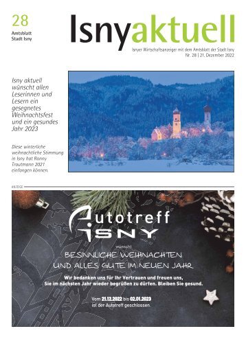 Isny Aktuell 21.12.2022