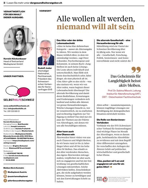 Gesund im Alter