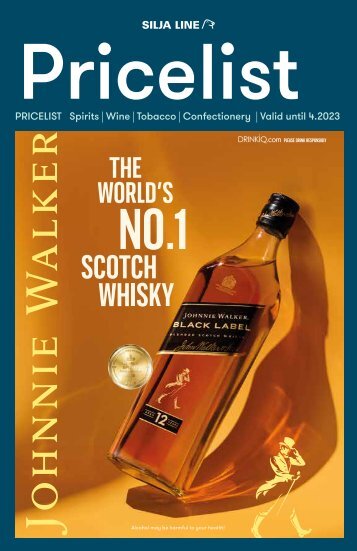 Spirits, Wine, Tobacco, Confectionery Pricelist  valid until 04.2023