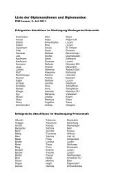 Medienmitteilung PHZ Luzern Diplomfeier Liste Diplomierte 02.07 ...