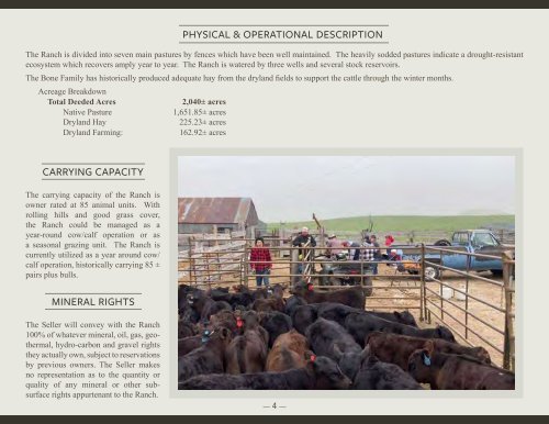 Bone Ranch Offering Brochure