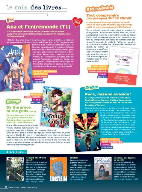 Geek Junior N°30 - janvier 2023 - Extrait