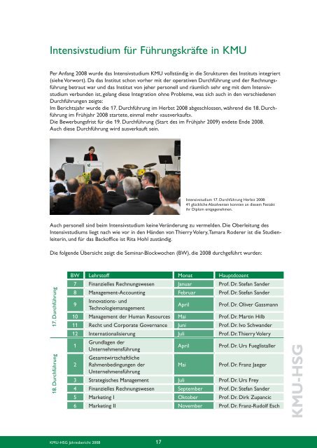 Jahresbericht 2008 - Alexandria - Universität St.Gallen