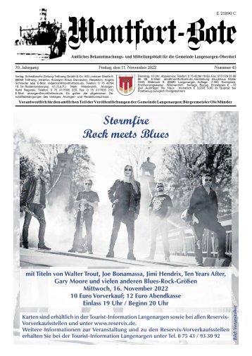 Montfort-Bote 11.11.2022