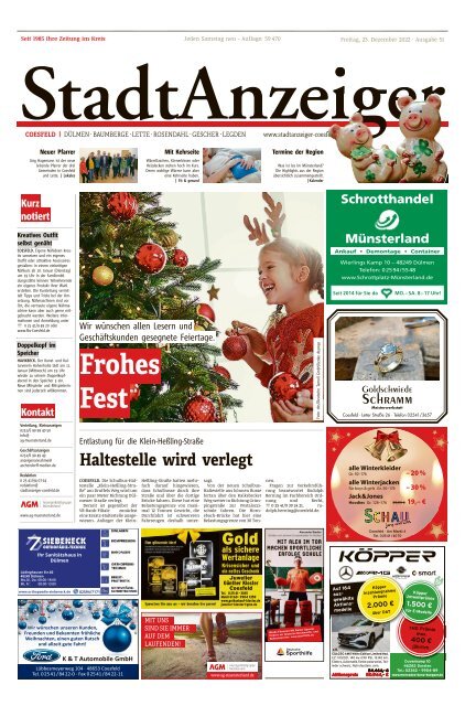 Stadtanzeiger Coesfeld kw 51