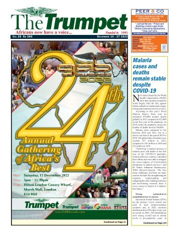 The Trumpet Newspaper Issue 586 (December 14 - 27 2022)