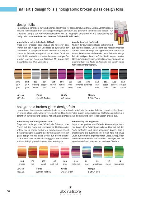 abc nailstore product & training guide | 2023