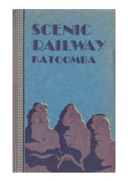 Booklet for the Scenic Railway in Katoomba