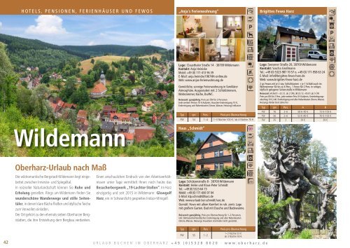 Urlaubsmagazin Oberharz 2023/2024