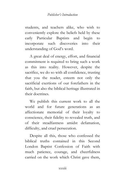 Sample Second London Confession of Faith (NKJV)