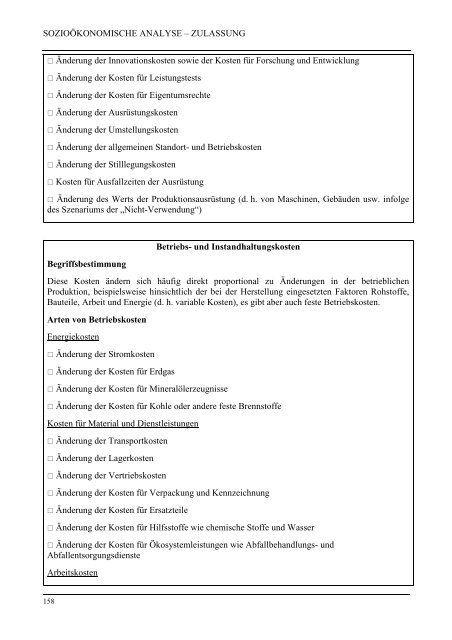 Leitlinien zur Erstellung sozioökonomischer ... - ECHA - Europa