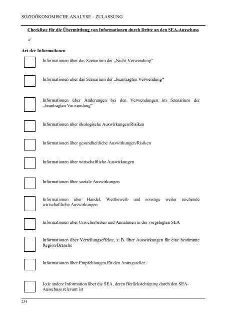 Leitlinien zur Erstellung sozioökonomischer ... - ECHA - Europa