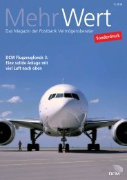 Das Magazin der Postbank Vermögensberater DCM Flugzeugfonds ...