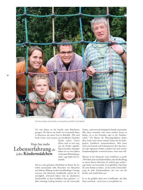 AltEin Magazin zum demografischen Wandel - Journalisten Akademie