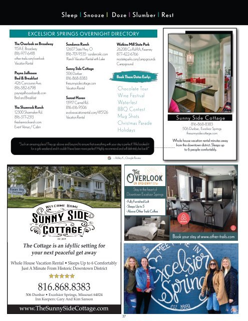 Experience Excelsior Springs Trip Planner 2023