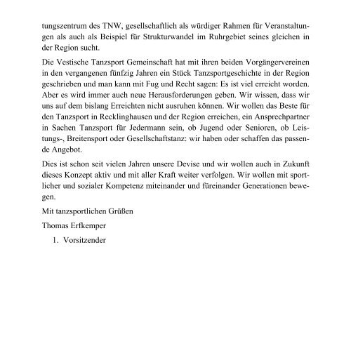 Festschrift - VTG Recklinghausen