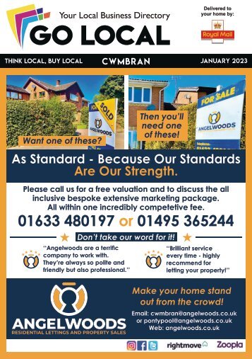 Go Local Cwmbran Magazine Jan 2023 Issue