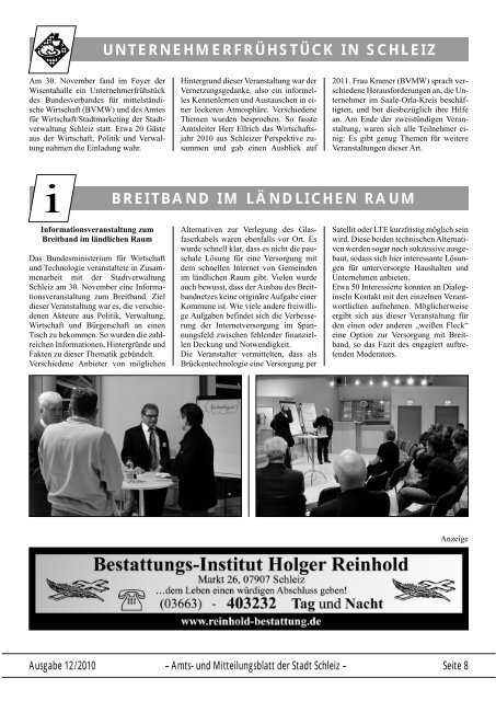 amtsblatt 2011 - Schleiz