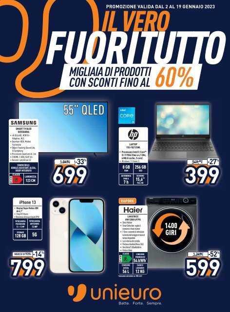 Offerta Watt 2200 - Capacita' L 1, 7 - Connettore 360