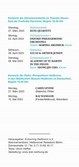 Klaviertrio Hemsing, Violine; Stadtfeld, Klavier; Müller-Schott, Violoncello
