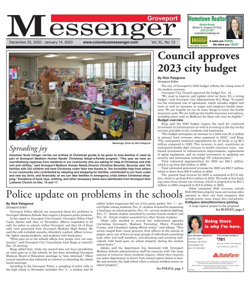 Groveport Messenger - December 25th, 2022