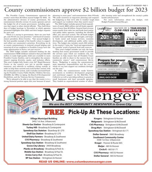 Grove City Messenger - December 25th, 2022