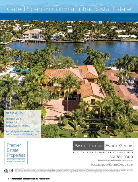 Palm Beach Real Estate Guide January 2023