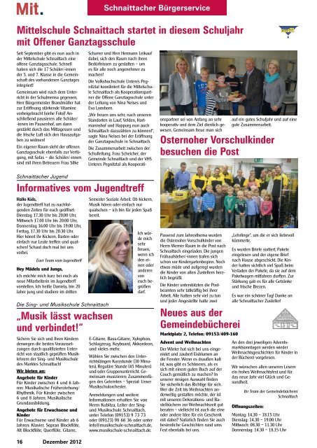 Schnaittach - Mitteilungsblatt