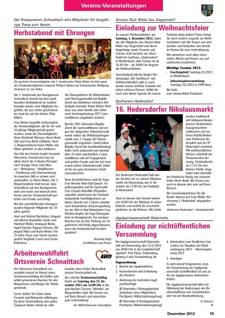 Schnaittach - Mitteilungsblatt