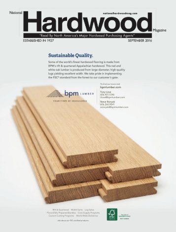 National Hardwood Magazine - September 2016