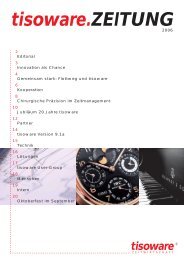 tisoware.ZEITUNG - tisoware Gesellschaft für Zeitwirtschaft mbH