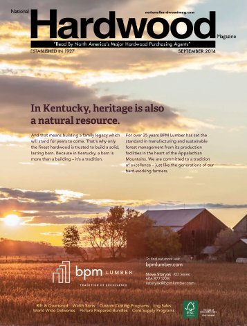 National Hardwood Magazine - September 2014