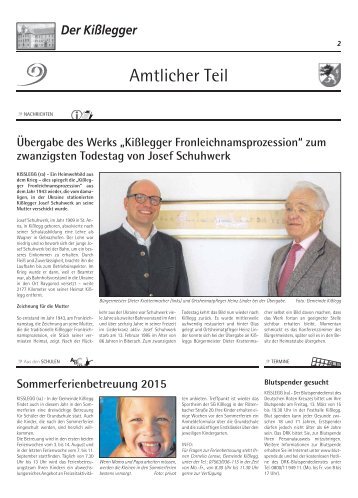 Der Kisslegger 04.03.2015