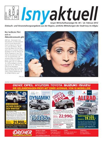 Isny Aktuell 22.02.2012