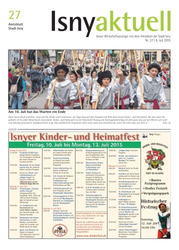 Isny Aktuell 08.07.2015