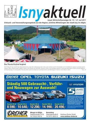 Isny Aktuell 27.07.2011