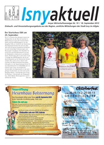 Isny Aktuell 18.09.2013