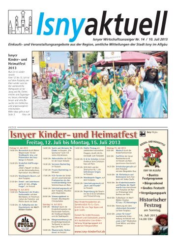 Isny Aktuell 10.07.2013