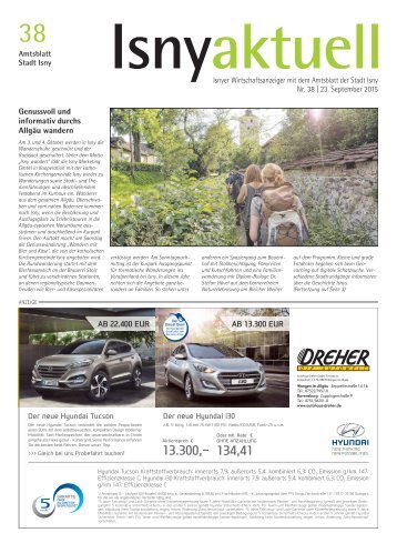 Isny Aktuell 23.09.2015