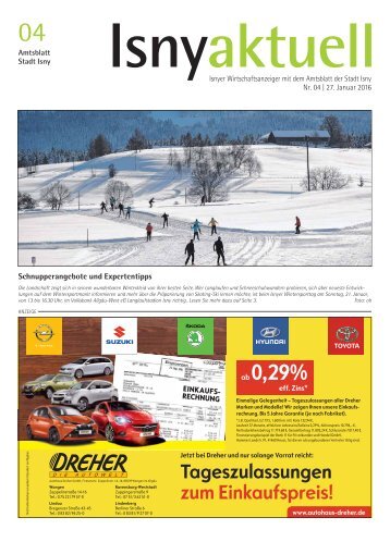Isny Aktuell 27.01.2016