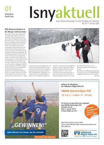 Isny Aktuell 07.01.2015