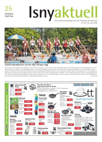 Isny Aktuell 22.06.2016